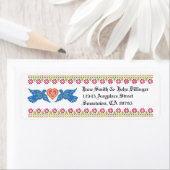 Étiquette de l'adresse de retour Lobirds (En situation)