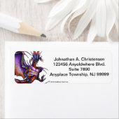 Étiquette de l'adresse de retour Monarch Dragon (En situation)