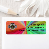 Étiquette de l'adresse de retour Musique de vie (En situation)