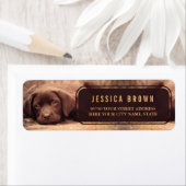 Étiquette de l'adresse de retour personnalisée de (En situation)