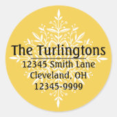 Étiquette de l'adresse de retour personnalisée du  (Devant)