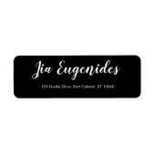 Étiquette de l'adresse de retour personnelle en st (Devant)