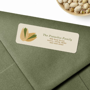 Étiquette de l'adresse de retour Pistachio