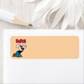 Étiquette de l'adresse de retour Popeye (En situation)