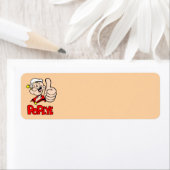 Étiquette de l'adresse de retour Popeye (En situation)