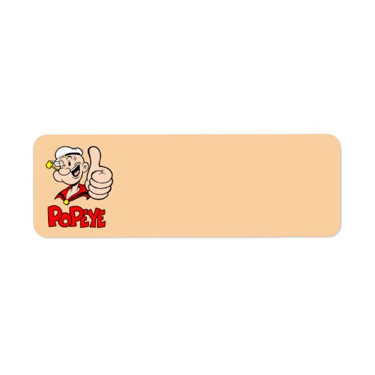 Étiquette de l'adresse de retour Popeye (Devant)