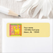 Étiquette de l'adresse de retour principale (En situation)