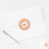 Étiquette de l'adresse de retour rose de l'envelop (Enveloppe)