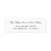 Étiquette de l'adresse de retour Rustique faire-pa (Devant)