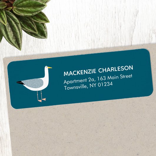 Étiquette de l'adresse de retour Seagull