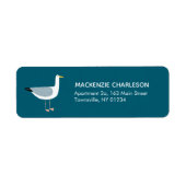 Étiquette de l'adresse de retour Seagull (Devant)