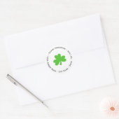 Étiquette de l'adresse de retour shamrock (Enveloppe)