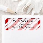 Étiquette de l'adresse de retour sucre de canne (En situation)