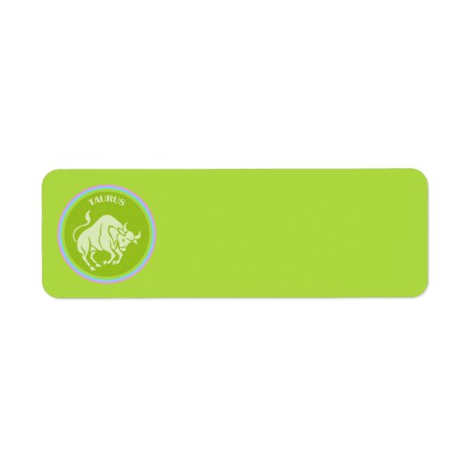 Étiquette de l'adresse de retour Taurus (Devant)