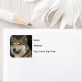 Étiquette de l'adresse de retour Wolf (En situation)