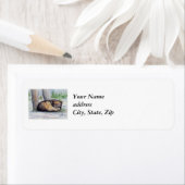 Étiquette de l'adresse de retour Wolf At Rest (En situation)