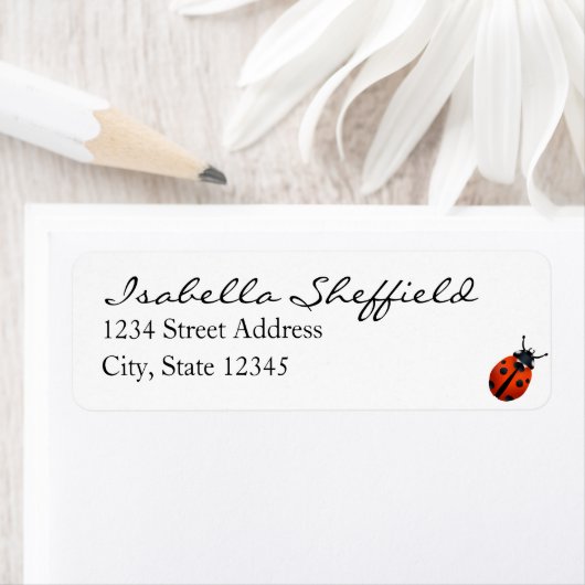 Étiquette de Ladybugs (En situation)