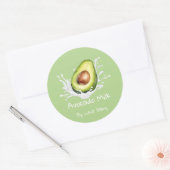Étiquette de lait d'avocat mignonne simple (Enveloppe)