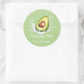 Étiquette de lait d'avocat mignonne simple (Sac)