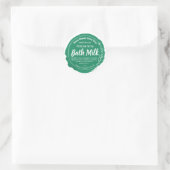 Étiquette de lait de bain à base de plantes artisa (Sac)