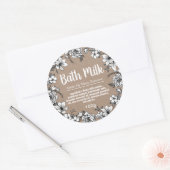 Étiquette de lait de bain personnalisable (Enveloppe)