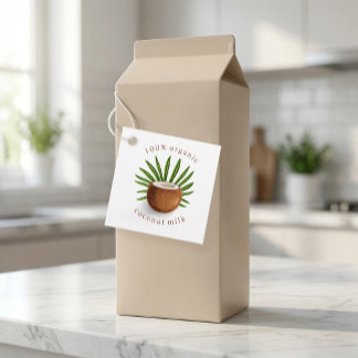 Étiquette de Lait de Coco 100% Biologique Personna