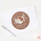 Étiquette de lait de noisette simple mignonne (Enveloppe)
