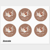 Étiquette de lait de noisette simple mignonne (Feuille)