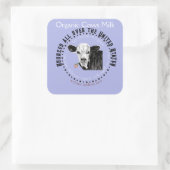 étiquette de lait de vache biologique (Sac)