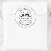 Étiquette de lait frais (Sac)