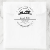 Étiquette de lait frais de ferme (Sac)