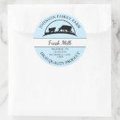Étiquette de lait frais de ferme (Sac)