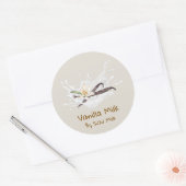 Étiquette de lait vanille simple mignonne (Enveloppe)