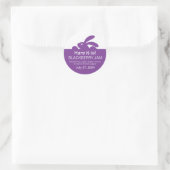 Étiquette de lapin en pot de gelée violette (Sac)