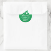 Étiquette de lapin vert de pot de gelée (Sac)