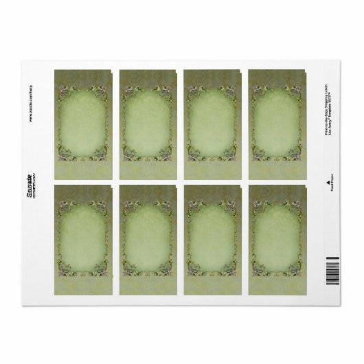 Étiquette de l'apothecaire de Spring Brocade (Feuille entière)