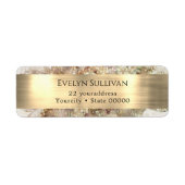 Étiquette de l'aquarelle de parties scintillant et (Devant)