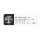 Étiquette de l'arbre de vie à gauche (Devant)