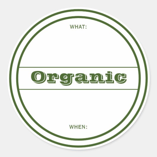 Étiquette de l'autocollant à canne écologique biol (Devant)