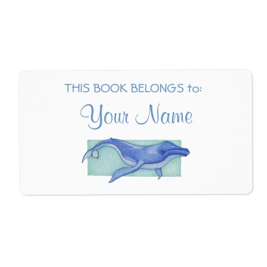 Étiquette de l'autocollant de la boîte de baleine (Devant)
