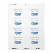 Étiquette de l'autocollant de la boîte de baleine (Feuille entière)