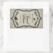 Étiquette de l'autocollant de la boîte d'Halloween (Sac)