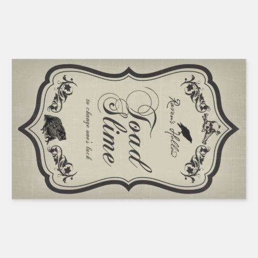 Étiquette de l'autocollant de la boîte d'Halloween (Devant)