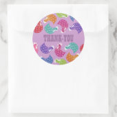 Étiquette de l'autocollant de Merci Motif de poule (Sac)