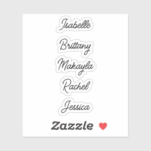 Étiquette de l'autocollant de nom d'invité (Feuille)