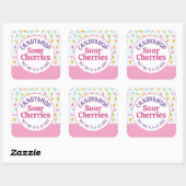 Étiquette de l'autocollant d'emballage Fun Candy S (Feuille)