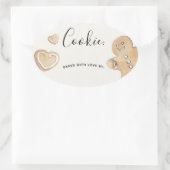 Étiquette de l'autocollant Holiday Cookie Exchange (Sac)