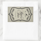 Étiquette de l'autocollant Jar Halloween à la four (Sac)