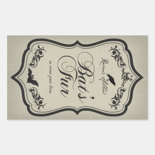 Étiquette de l'autocollant Jar Halloween à la four (Devant)