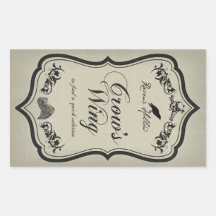 Étiquette de l'autocollant Jar Halloween de l'aile